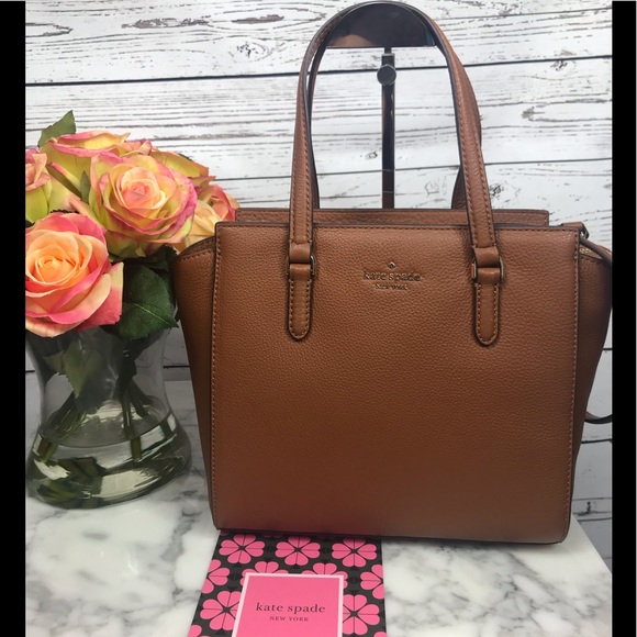 Kate spade jackson medium satchel warm gingerbread shop